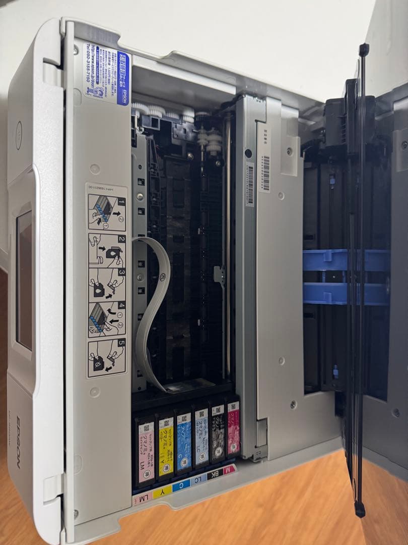 EPSON プリンタEP-880AW ホワイト ジャンク(電源ケーブル欠品)