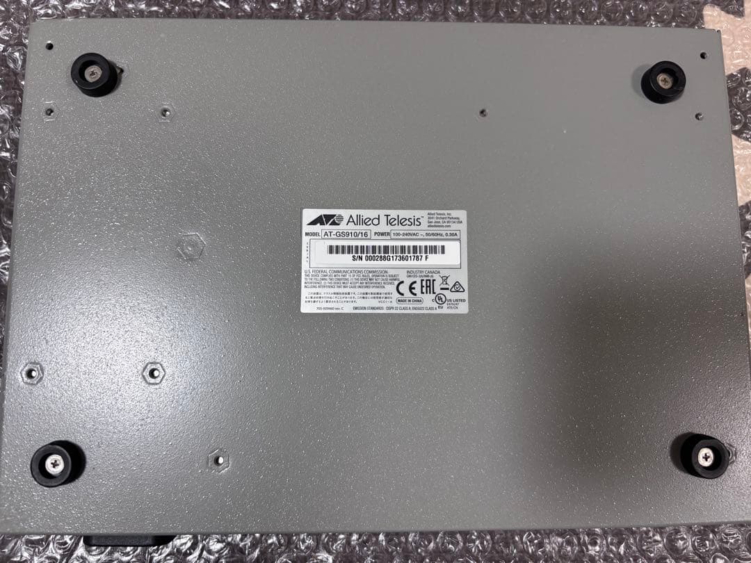 AlliedTelesis 16ポートギガビットスイッチ　AT-GS910/16