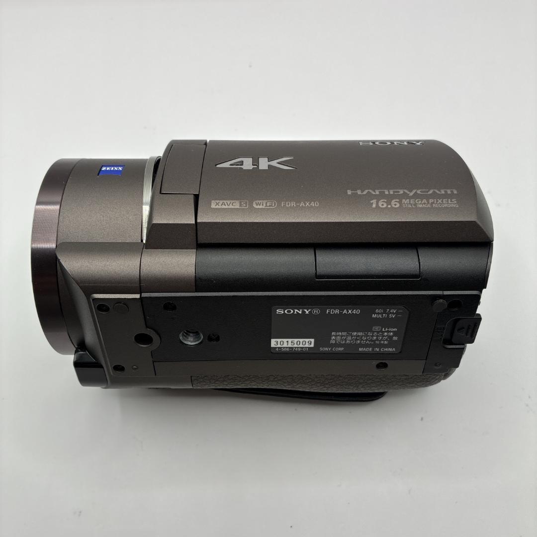SONY FDR-AX40 4K ビデオカメラ 手ブレ補正 ソニー