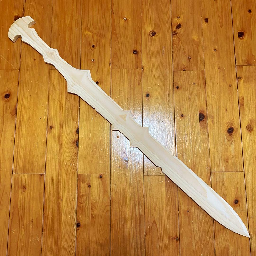 古代木剣　檜造り(木剣　剣　木刀　wood sword)