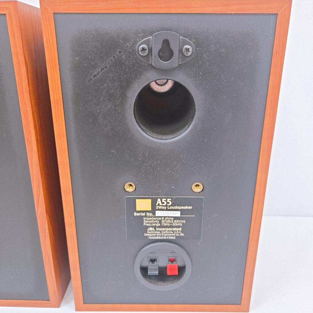 【美品】JBL 2Way LoundsSpeaker A55 ペア ブラケット付