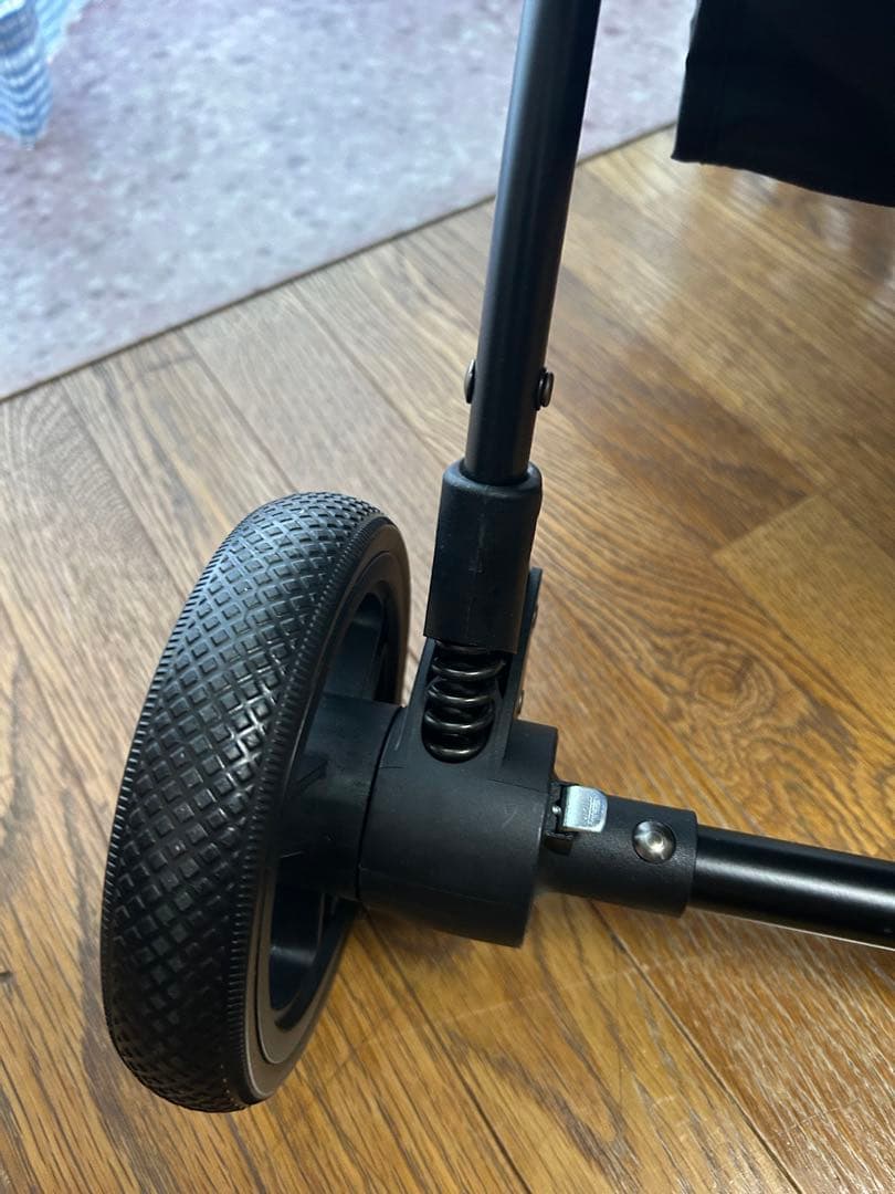 【未使用】軽量　ワンタッチ折りたたみ式ショッピングカート ブラック　買い物