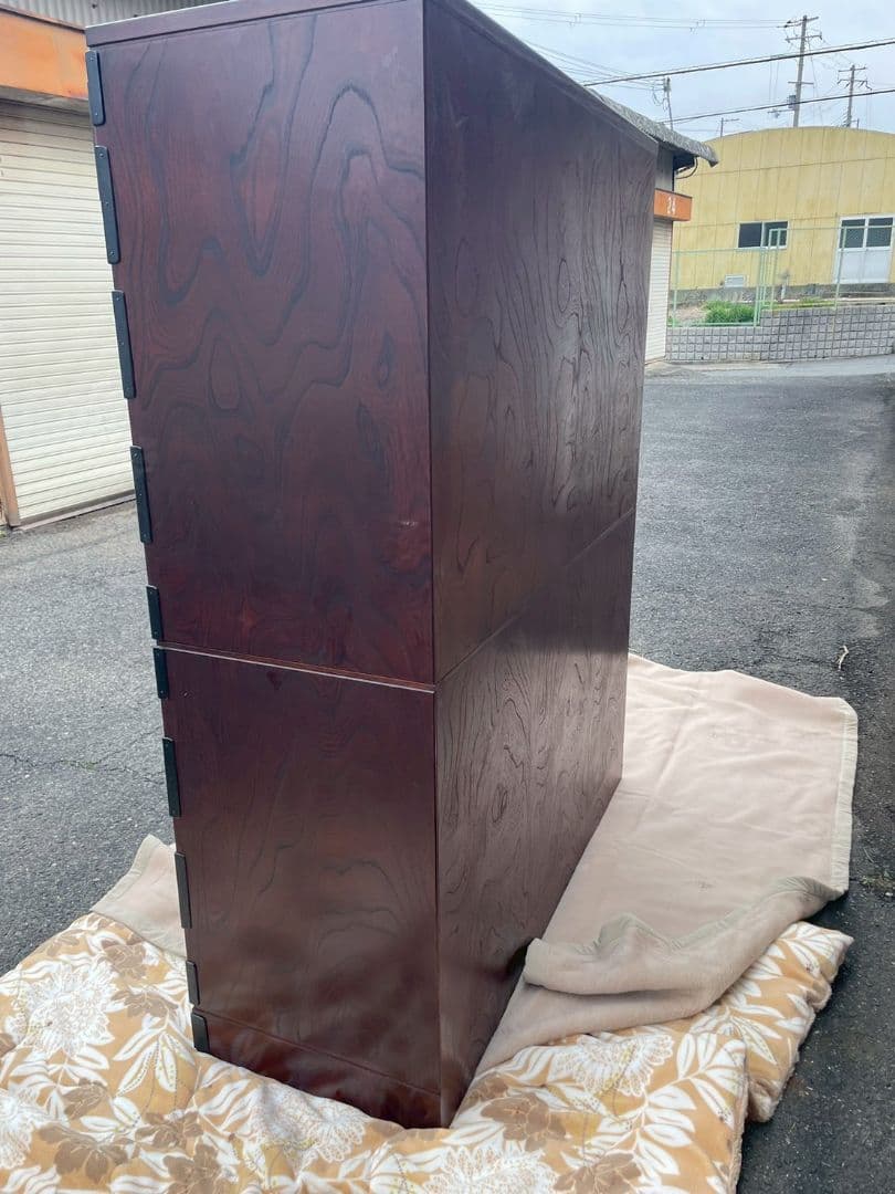 桐箪笥 和箪笥 伝統工芸 二段重ね 約120cm 着物収納