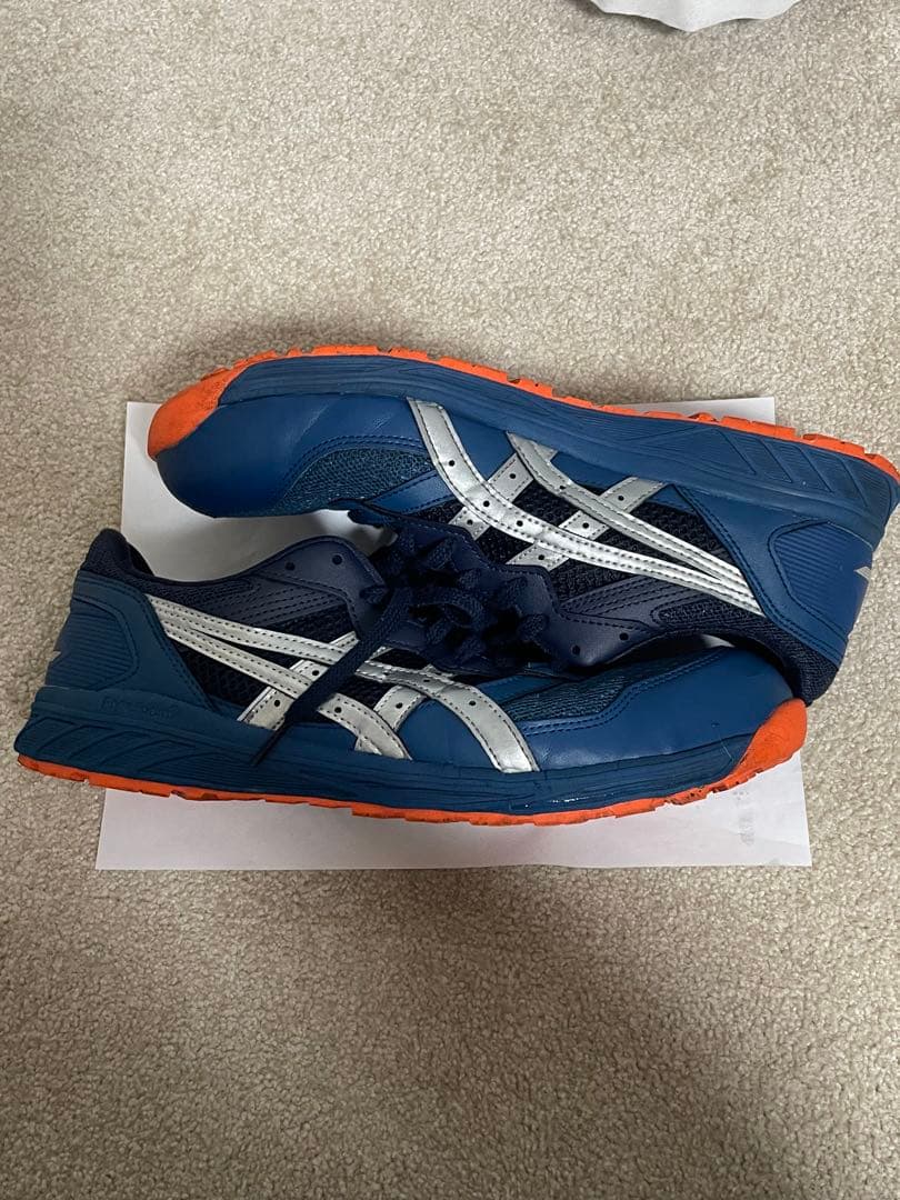 アシックス ASICS 安全靴 CP210 ネイビー オレンジ27.5cm