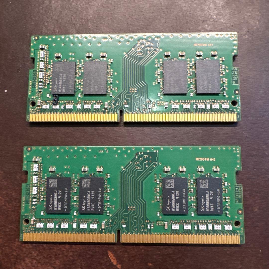 2個セット！SK hynix 8GB DDR4 メモリ PC4-2666V