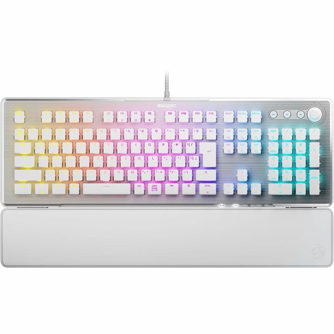 ROCCAT ゲーミングキーボード Vulcan II ホワイト/白 有線