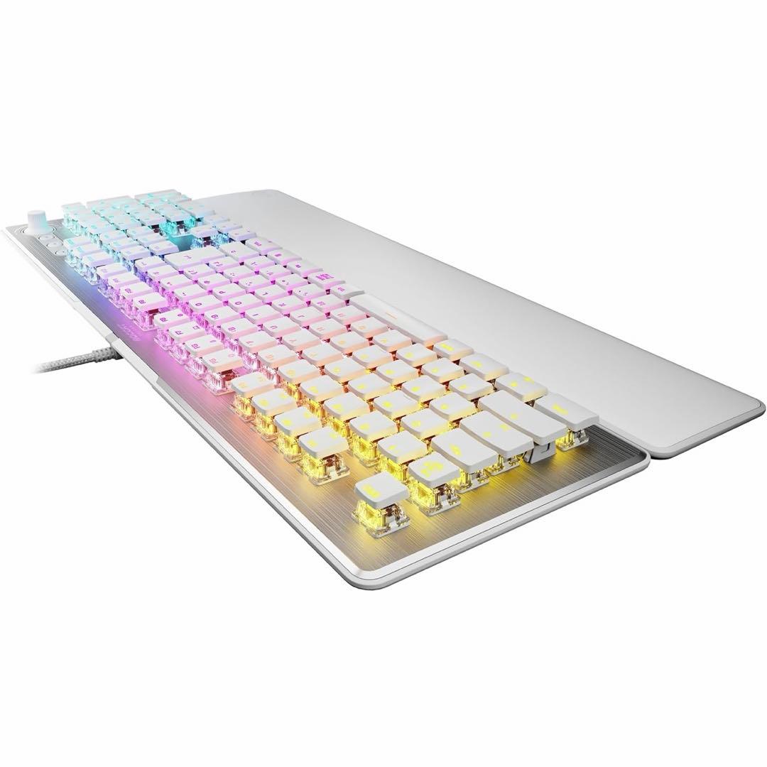 ROCCAT ゲーミングキーボード Vulcan II ホワイト/白 有線