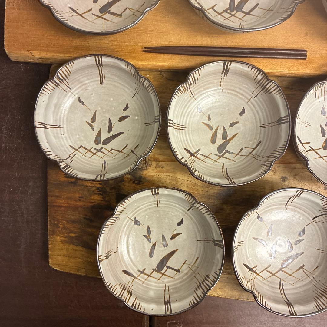 新品　陶器　陶芸作家　深鉢8枚　663