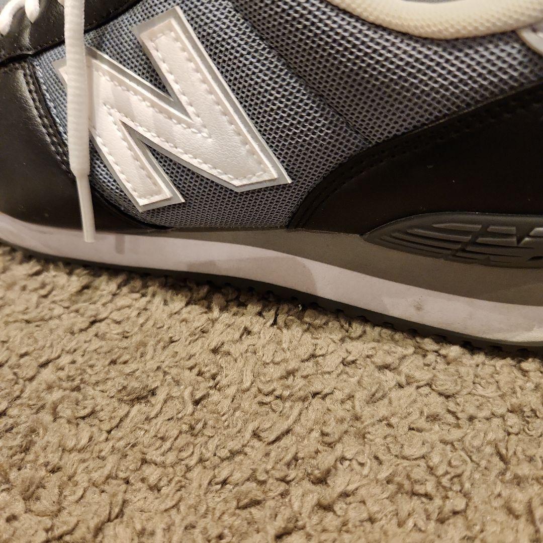 new balance　JSAA認定　安全靴　スニーカ　 グレー　ブラック　26