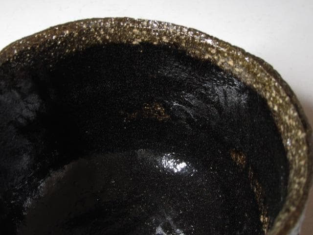九代大樋長左衛門 光悦「村雨」写茶碗 二重箱 淡々斎・鵬雲斎花押 名碗！o574