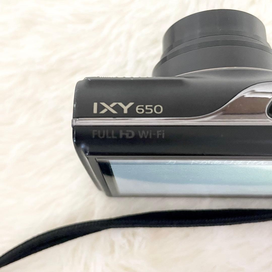 美品 Canon IXY650 デジタルカメラ コンデジ ブラック 黒 本体