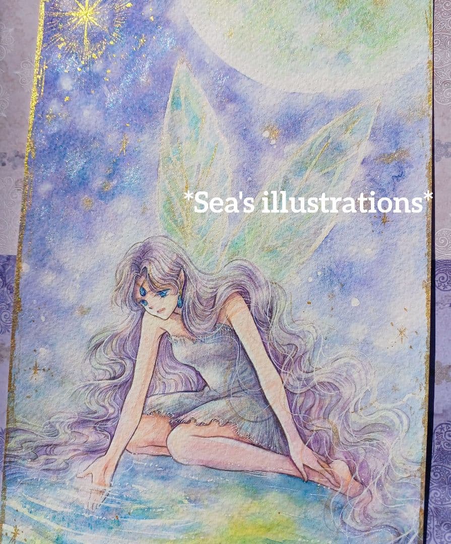 ◆水鏡◆手描きイラスト