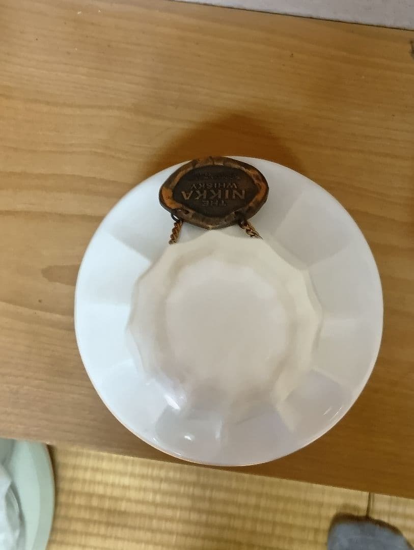 ニッカ鶴　白陶磁器オールドボトル/美品
