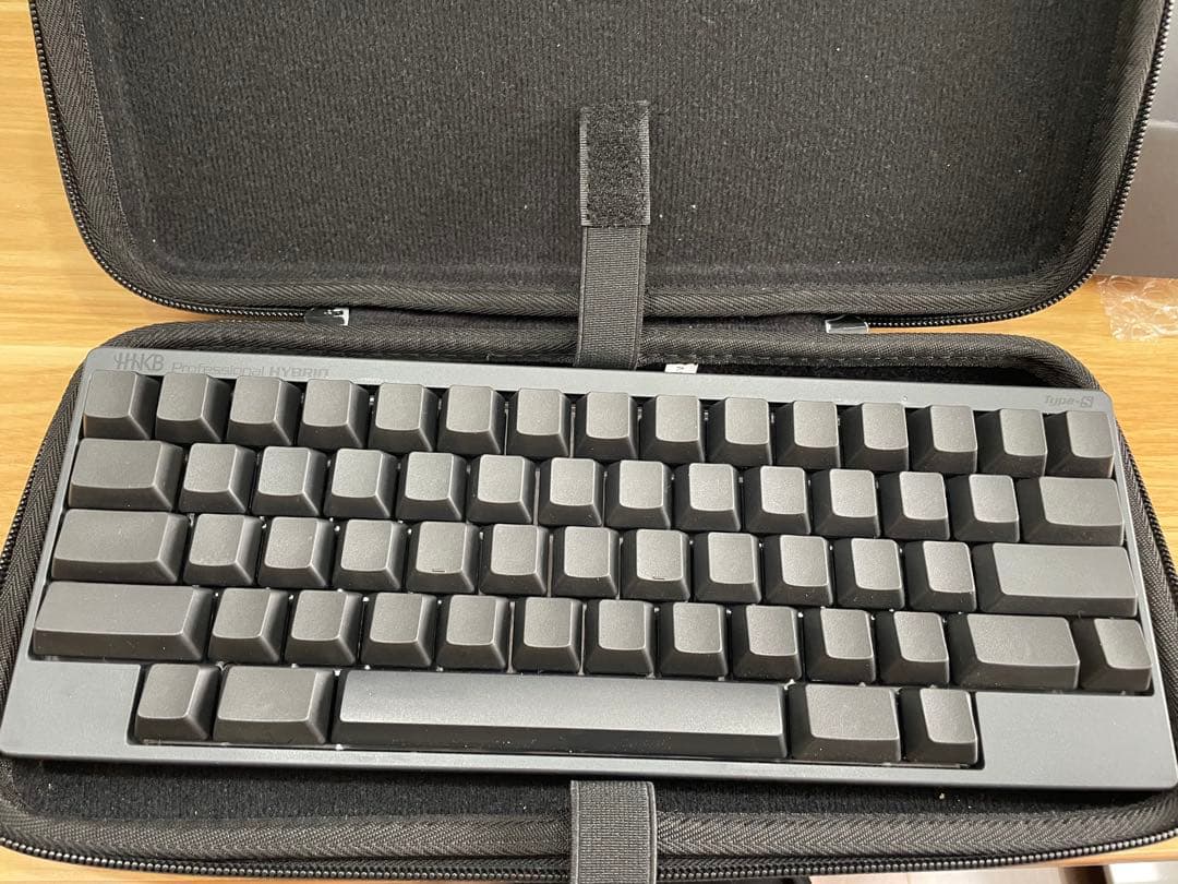 HHKB Hybrid Type-S 無刻印　美品　白キーキャップ・ケースセット