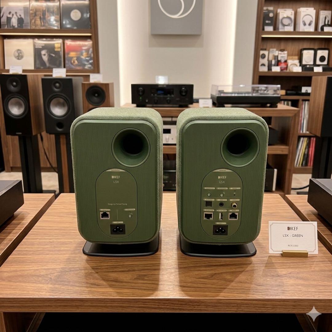KEF LSX Michael Young シグネチャーモデル　スタンド付き