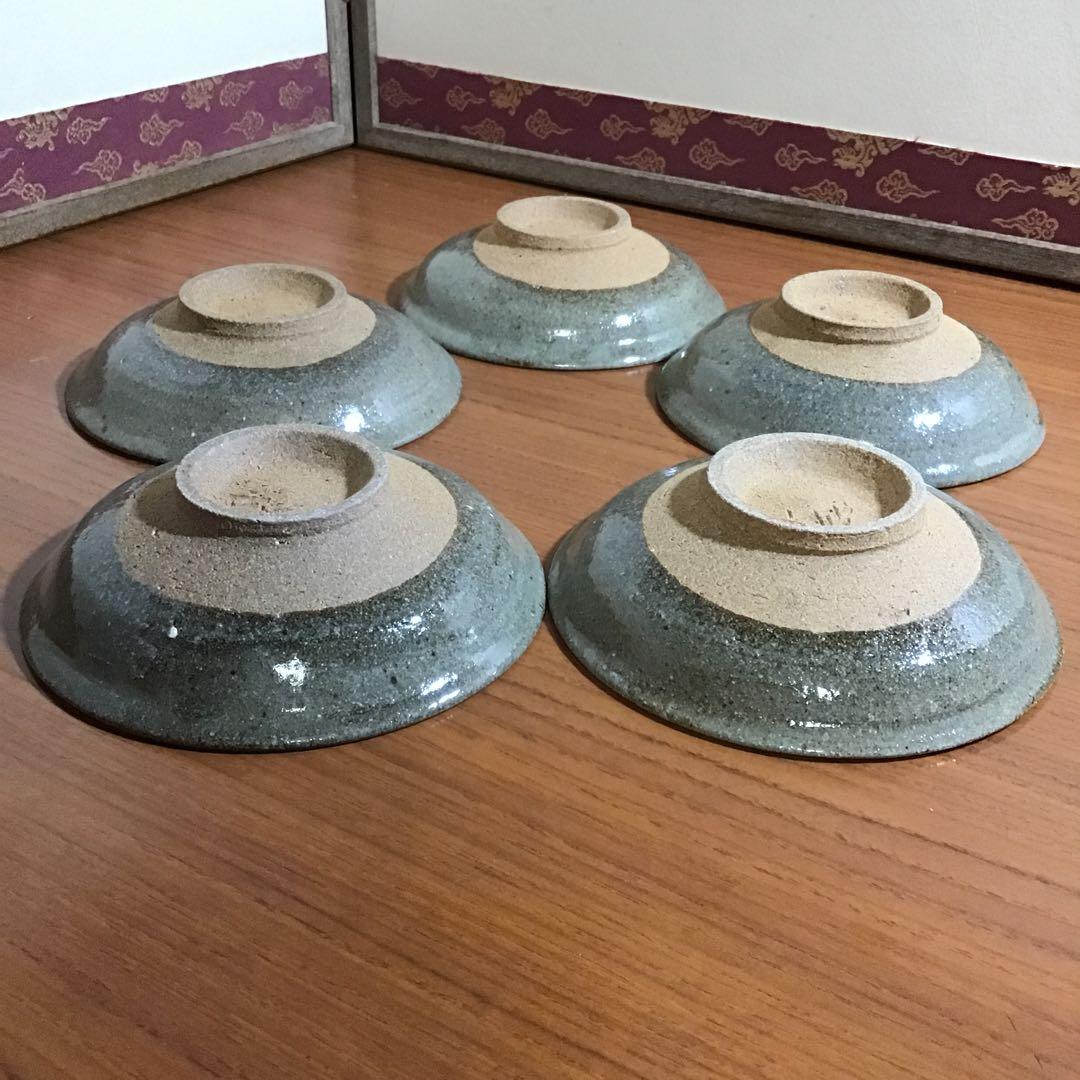 佐藤走波　絵唐津　４寸皿５枚