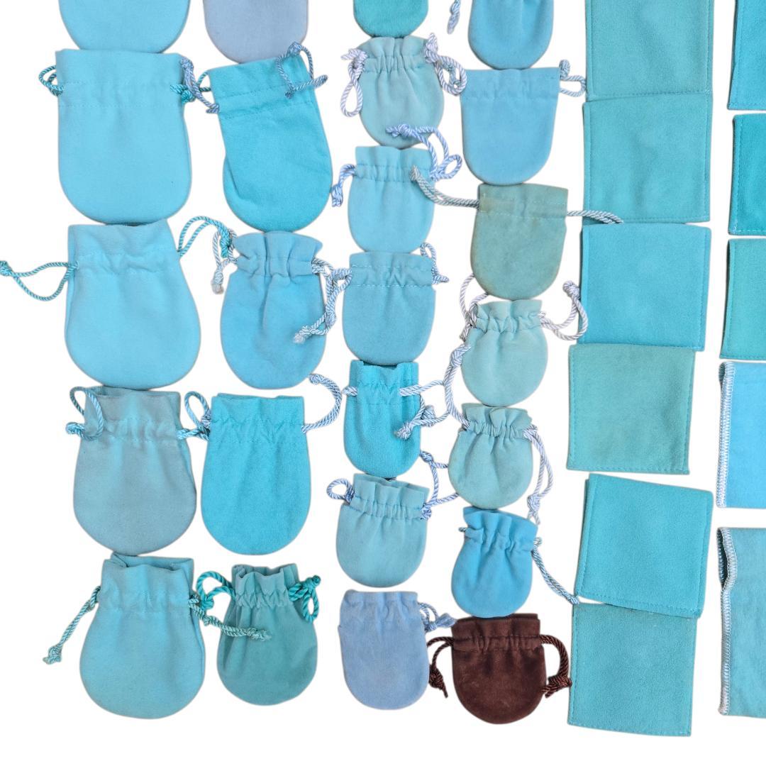 TIFFANY 純正 保存袋 巾着 ポーチ 60点 まとめ売り 大量 ネックレス