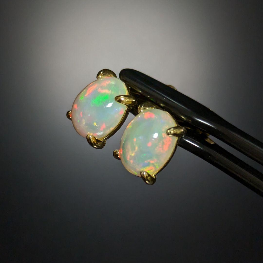 【637】エチオピアオパール ピアス
