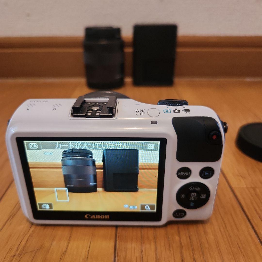 Canon EOS M デジタル一眼レフ レンズ2本セット　ホワイト