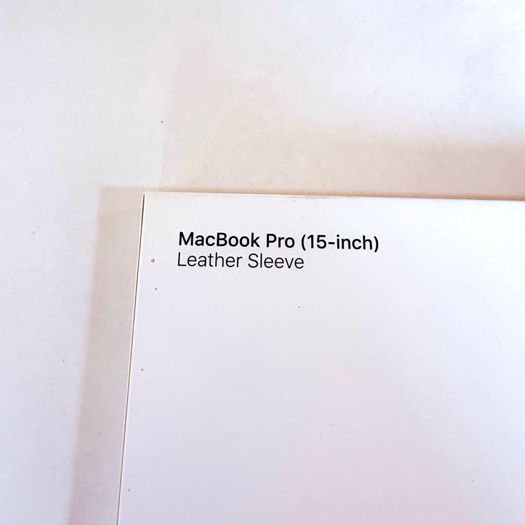 【未使用】MacBook Pro レザースリーブ 純正ケース 15インチ ブルー