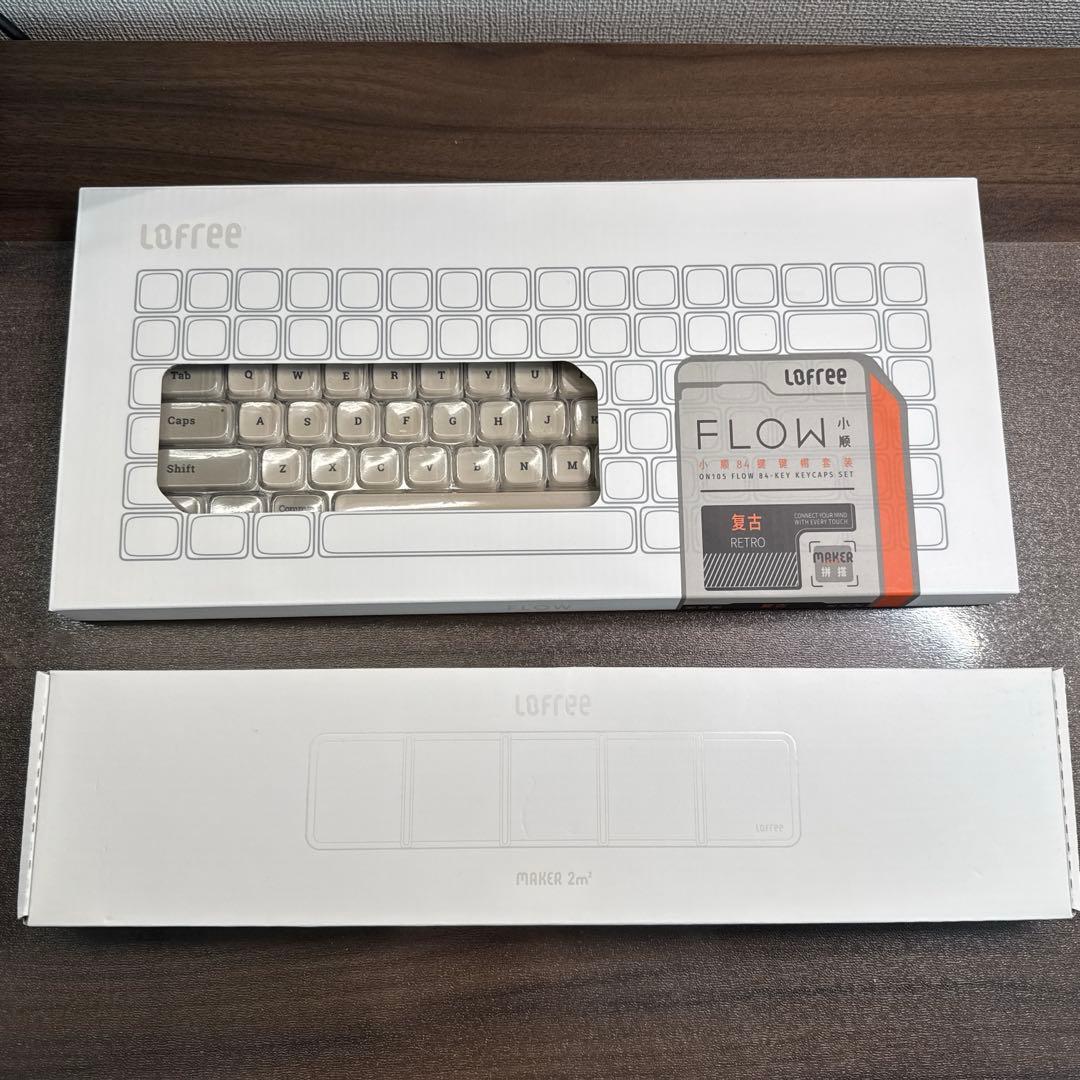 Lofree Flow用 Retroキーキャップ 英語配列84キー おまけ付