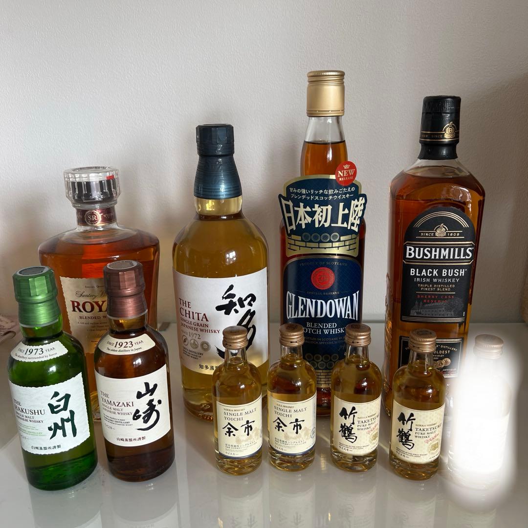 ウイスキー セット まとめ売り　 山崎　白州　知多　ローヤル　竹鶴　余市