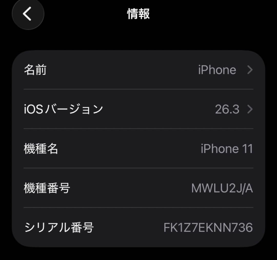 Apple iPhone 11 ホワイト 64GB SIMフリー