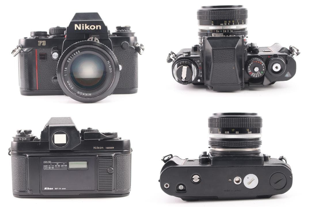 完動品 Nikon F3 eye Level 50mm F1.4 Ai レンズ付