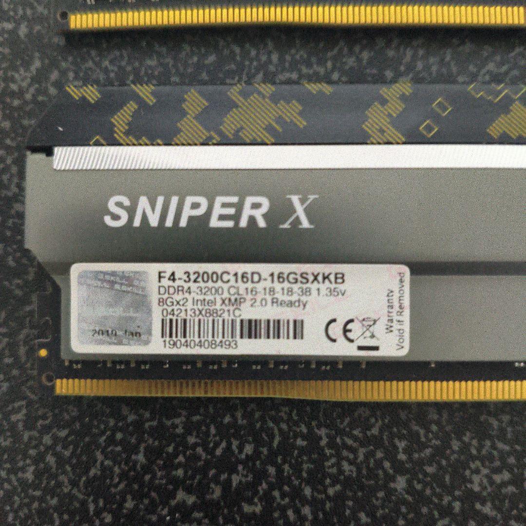 G.Skill SNIPER X DDR4 8GB×2 16GB 3200MHz