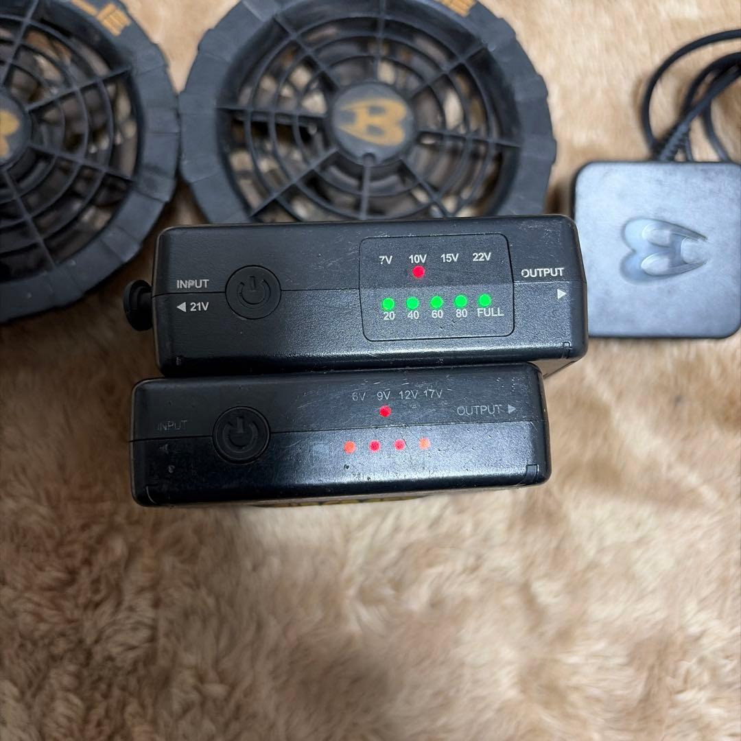 BURTLE バートル 空調服 22V 17V バッテリー ファン
