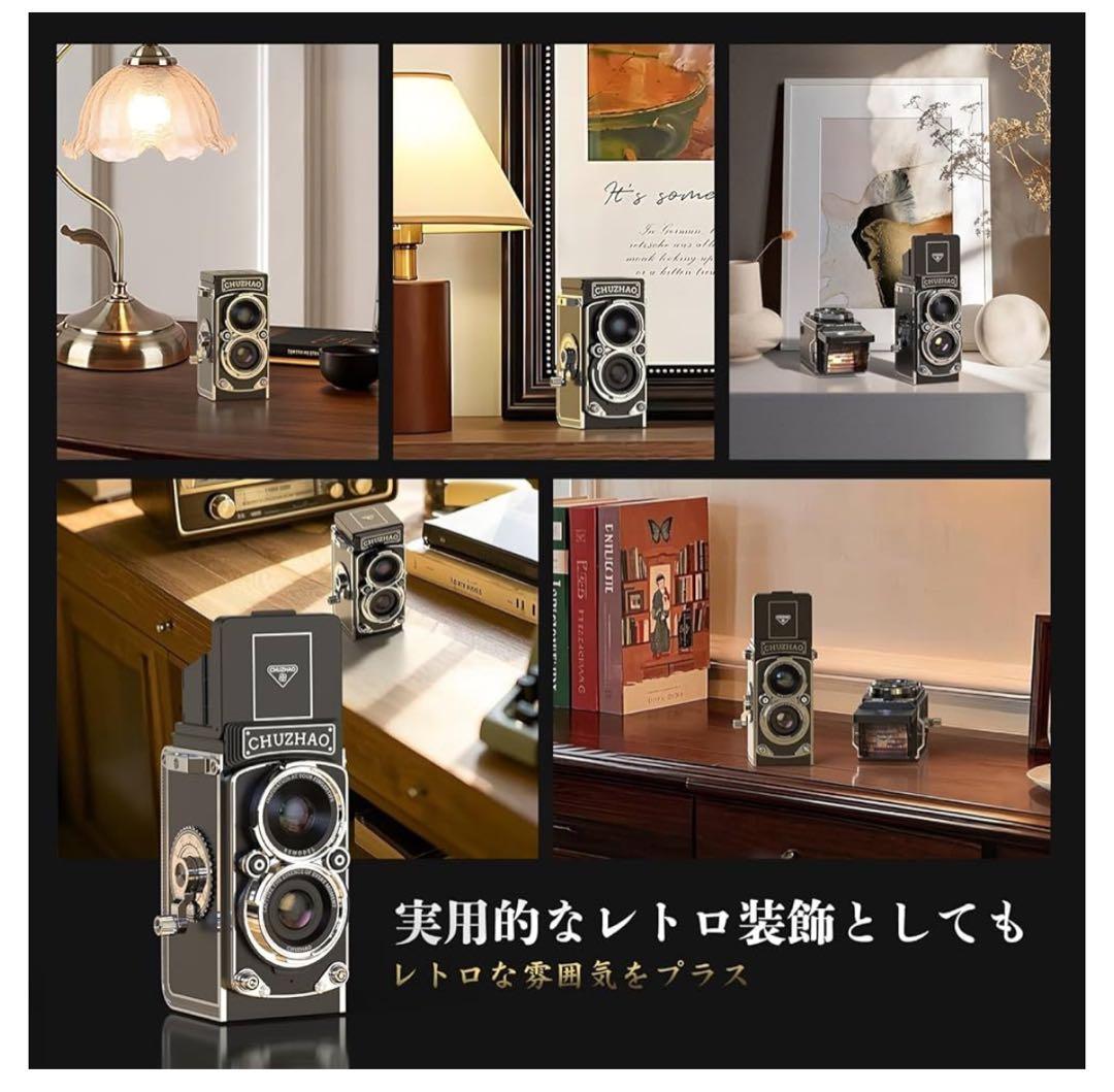 二眼レフ 風 レトロカメラ デジタルカメラ 動画 オートフォーカス トイカメラ