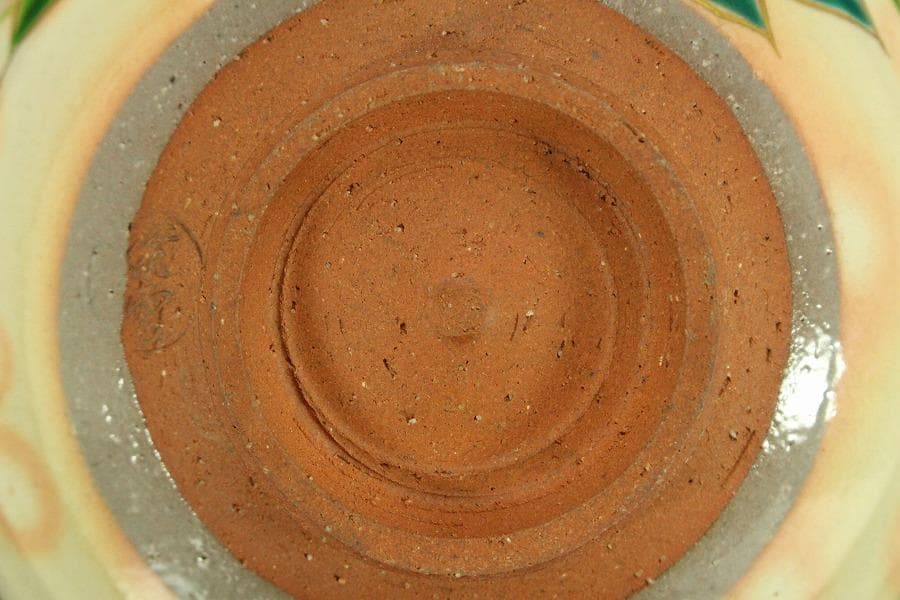 茶道具 乾山写朝顔文 橋本紫雲造 平茶碗 共箱 未使用(メ1820)