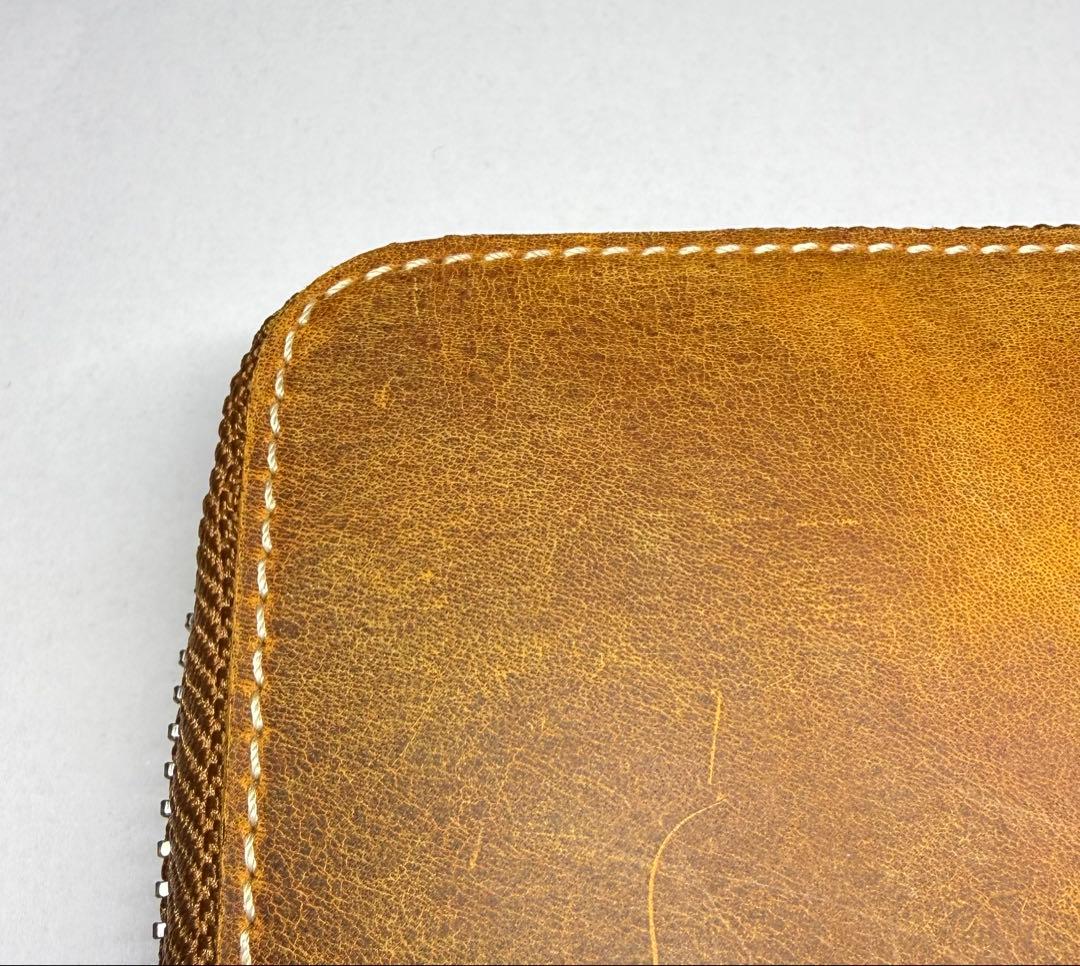 Galen Leather 10本差しペンケース クレイジーホースブラウン