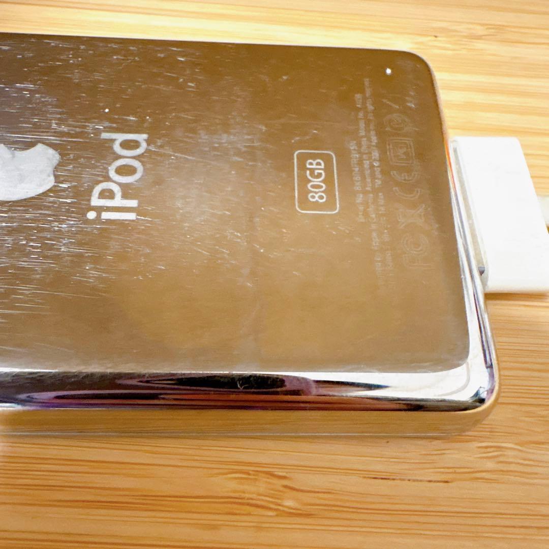 iPod Classic 80G Apple シルバー　通電のみ確認
