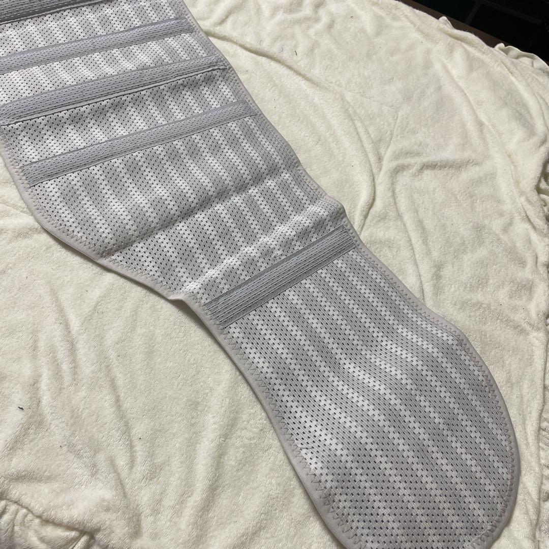 コルセット 腰椎サポーター グレー XL メッシュ生地 腰痛予防