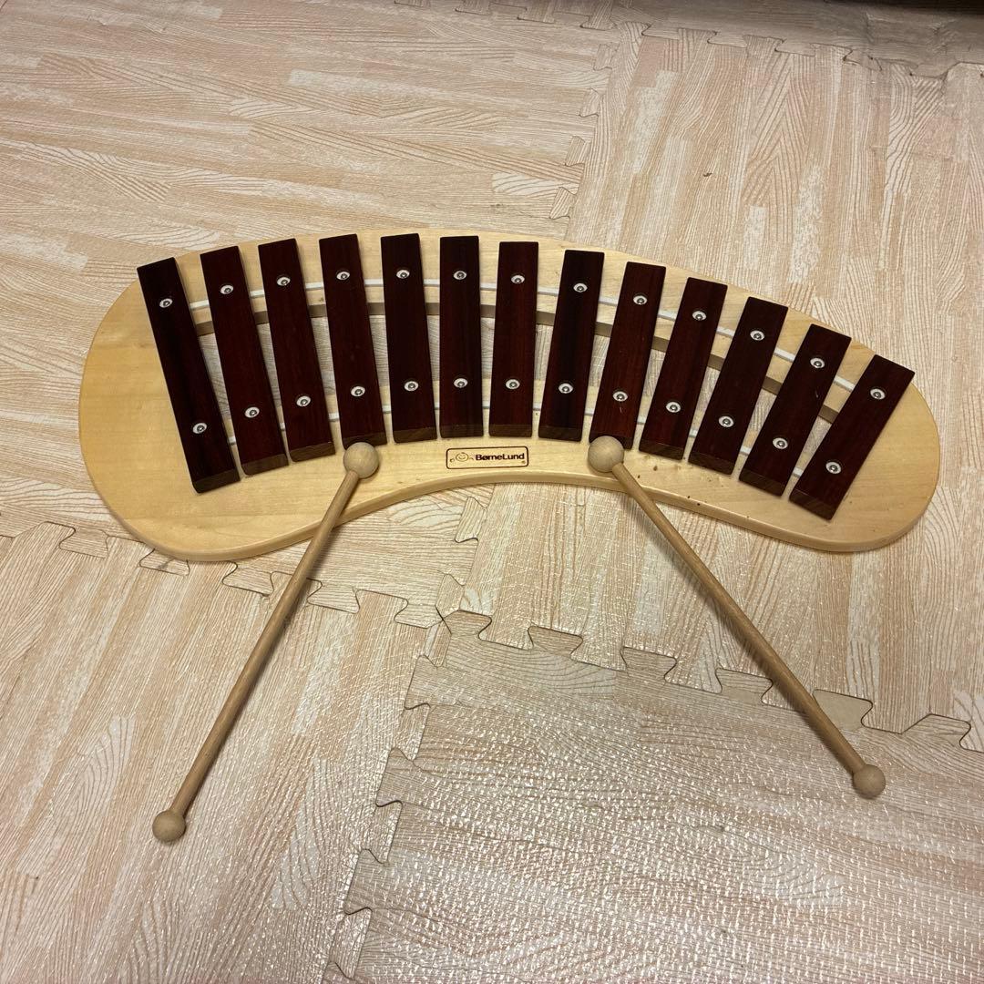 美品　ボーネルンド　パレットシロフォン　木琴　マレット2つ