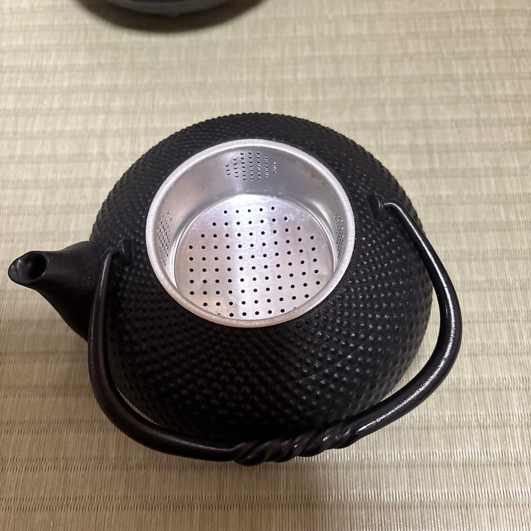 南部鉄器　宝生堂　及富　鉄瓶　茶こぼし　豆皿セット