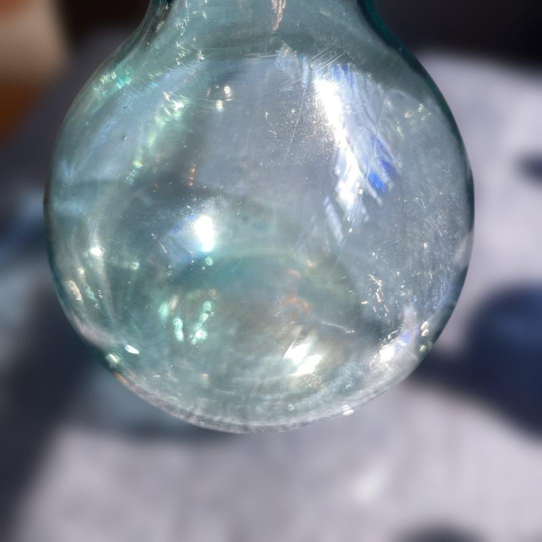瓢箪型ガラス瓶 グリーン
