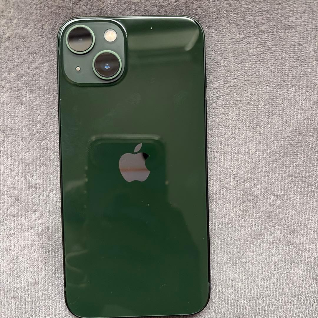 【美品】iPhone13 グリーン 128GB SIMフリー バッテリー100%