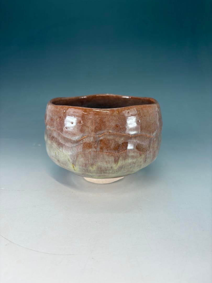 ★中古品★茶道具　吉向蕃斎（松月）造　旭泉釉茶碗（共箱）