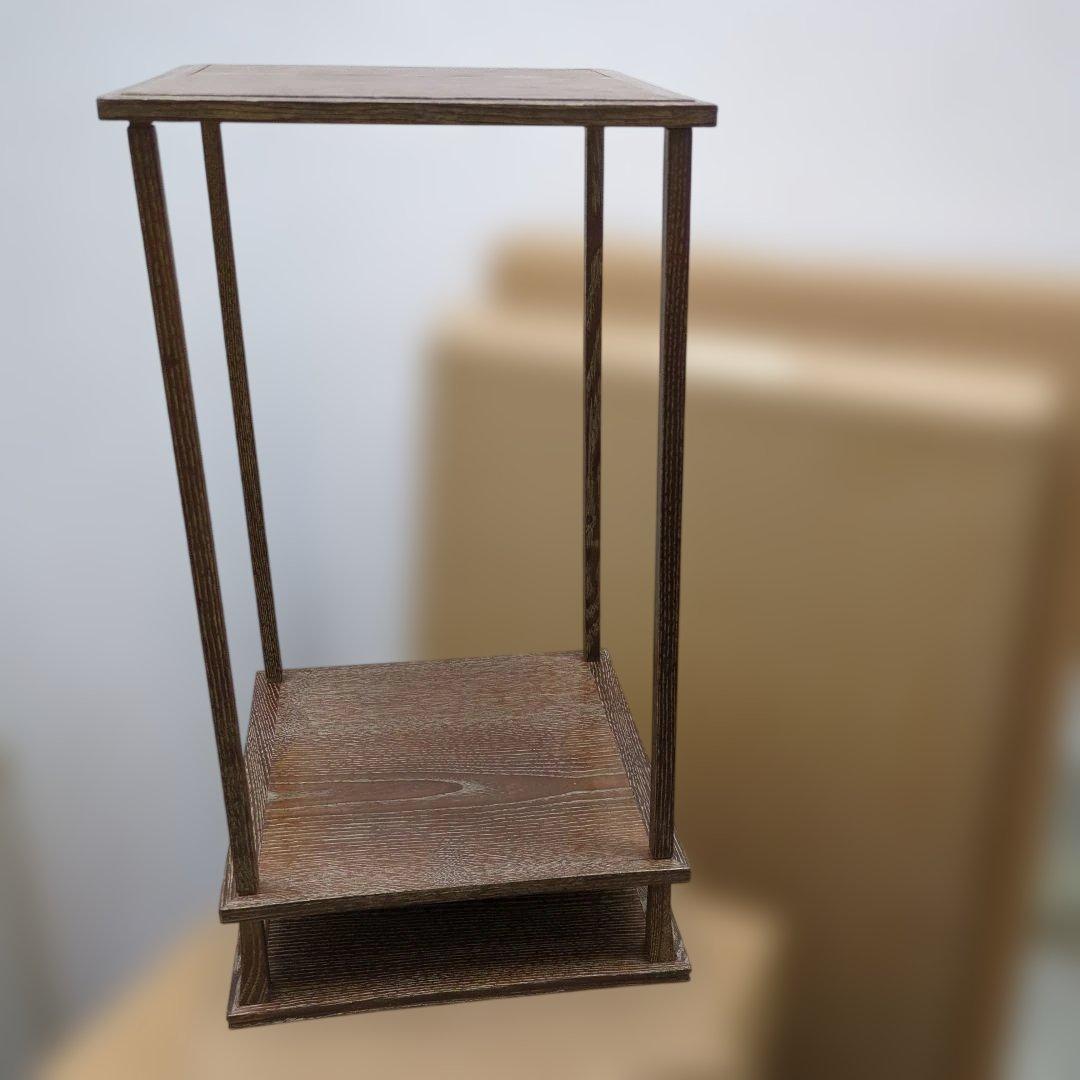 桑小卓　組み立て式　木製　茶道具　茶道　お点前　棚　紙箱