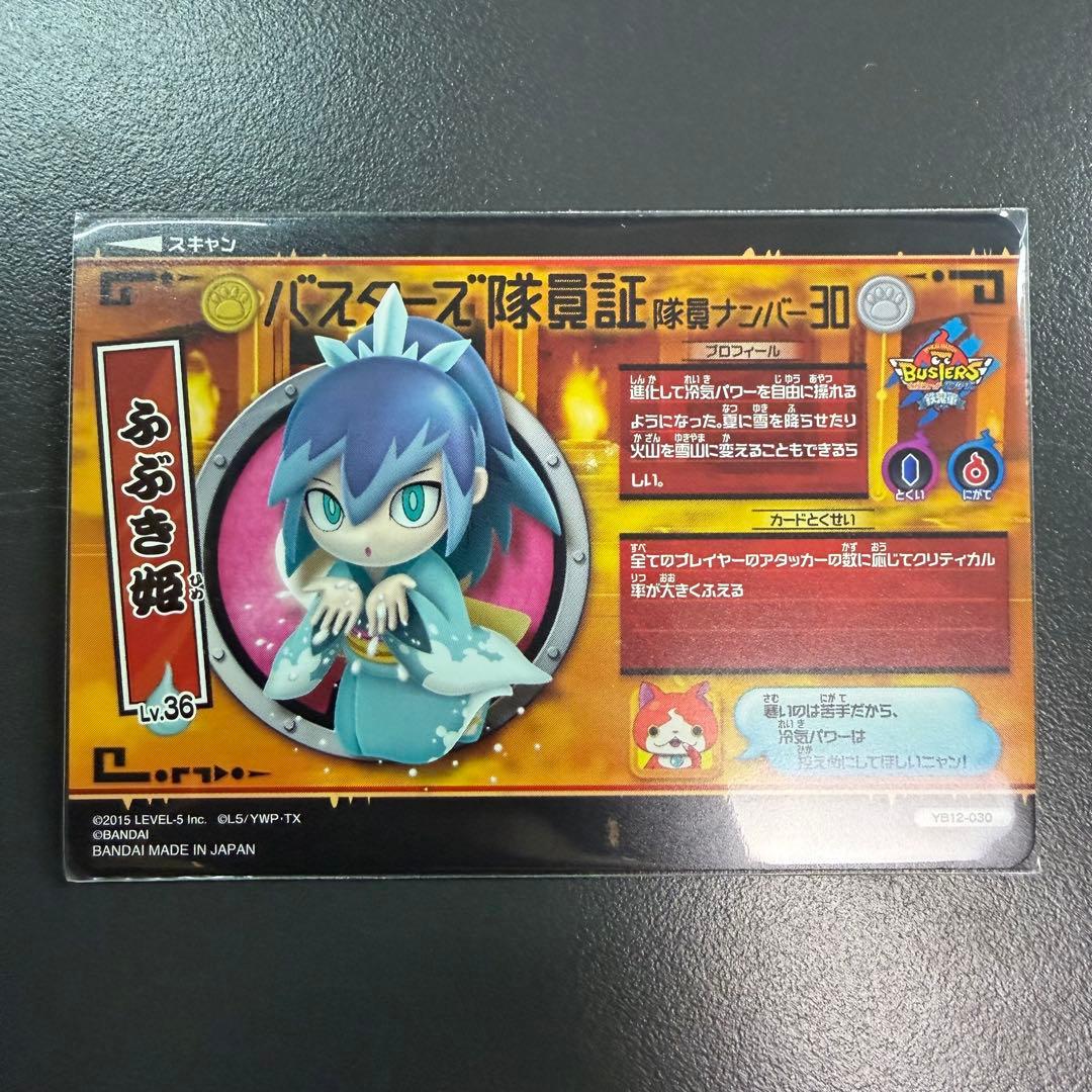 妖怪ウォッチ とりつきカードバトル バスターズ 鉄鬼軍 ふぶき姫 百鬼姫 椿姫