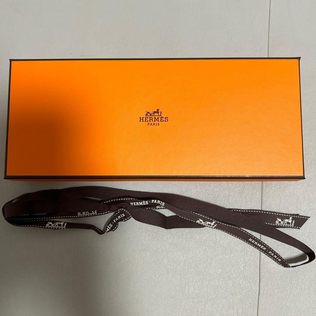 エルメス　タオルハンカチ　新品未使用　ピンク