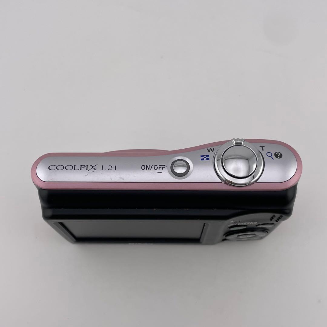 実写美⭕️良品【動作確認済】Nikon COOLPIX L21 デジカメ　ピンク