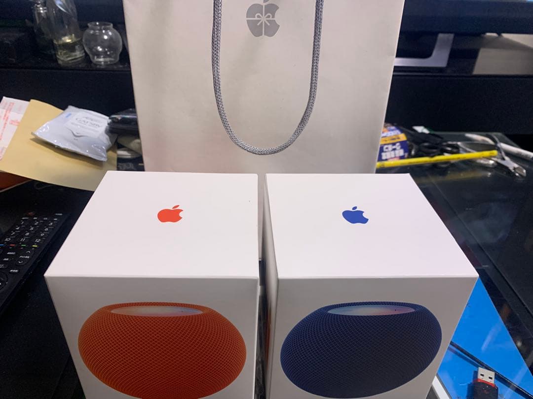 Apple Pod mini オレンジ ブルー 2個セット