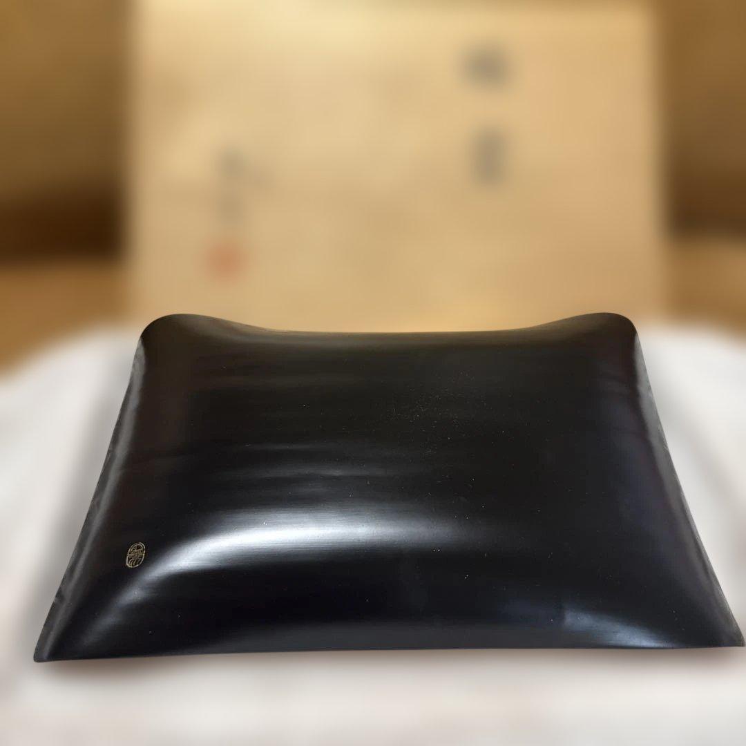 平安象彦 瑞雲 銘々盆 朱塗 蒔絵 京漆器 菓子盆 共箱