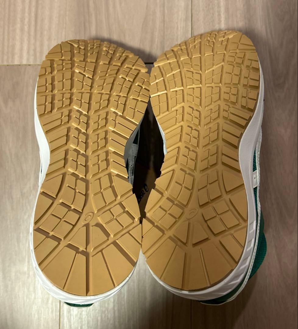 【新品未使用】asicsアシックス ウィンジョブ ハイカット 安全靴 緑色白色