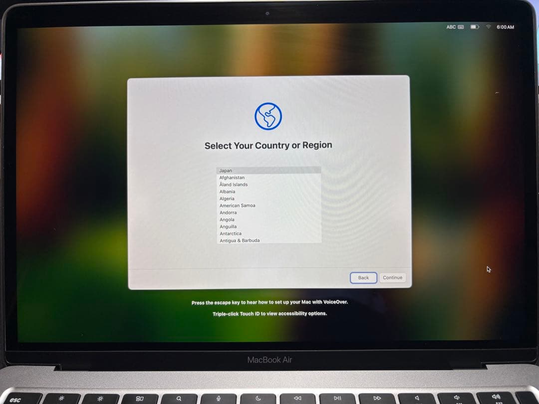 MacBook Air M1 13インチ　シルバー us配列