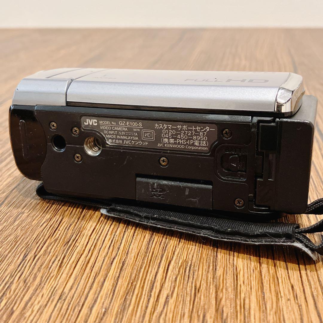 動作品　JVC フルHD ビデオカメラ Everio GZ-E100-S