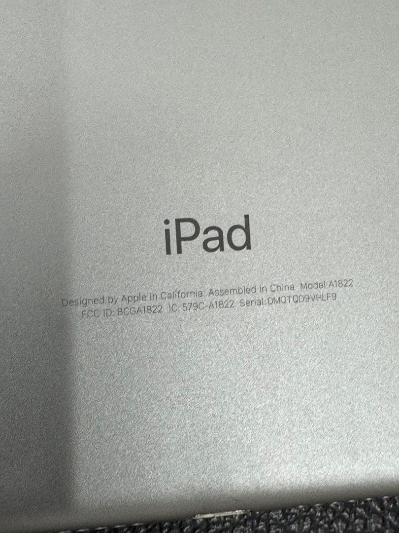 iPad 第5世代 32Gb Wi-fi モデル　A1822